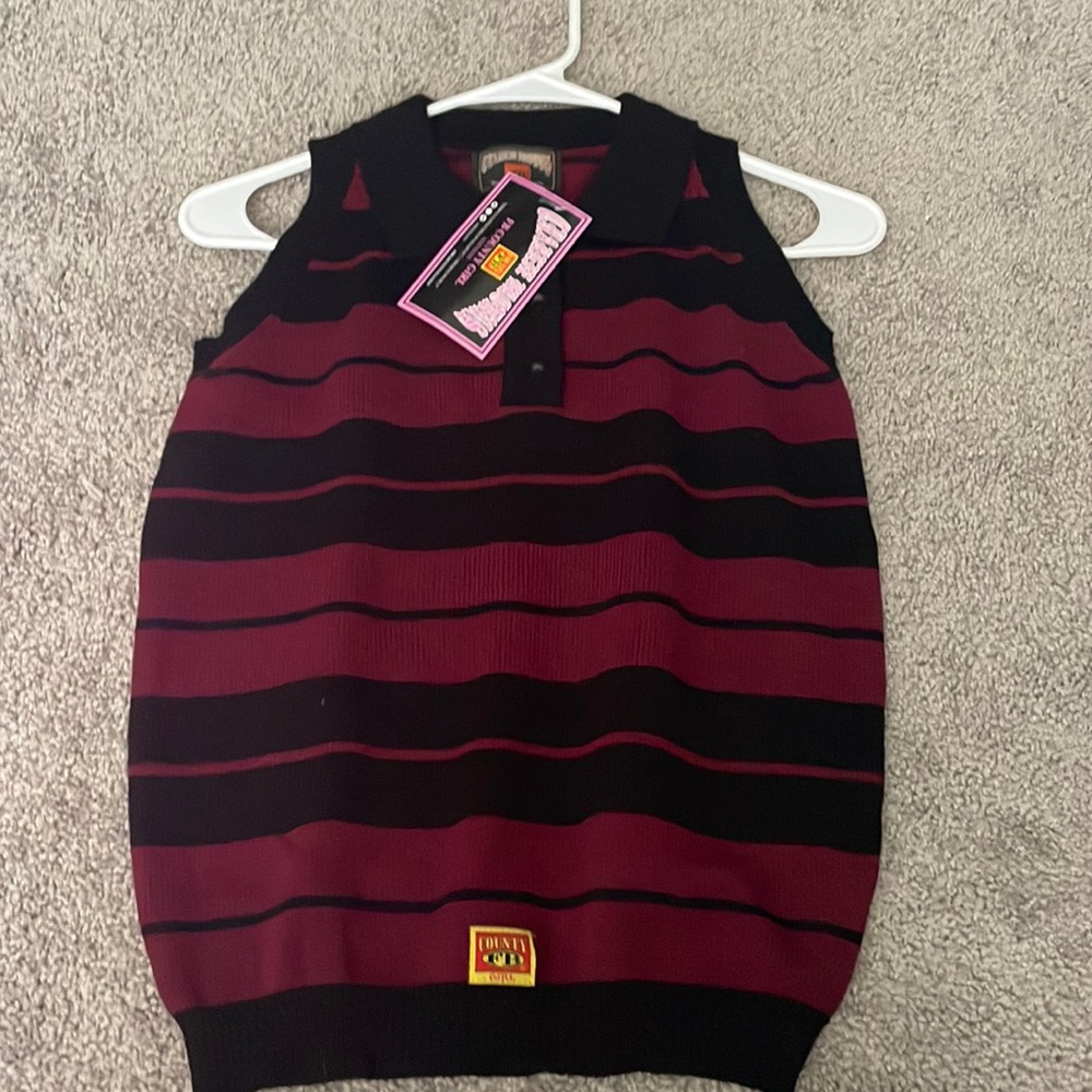 Fb county collared halter top